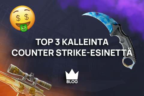 Top 3 kalleinta counter strike skiniä